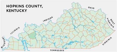 Hopkins County, Kentucky - Kentucky Atlas and Gazetteer