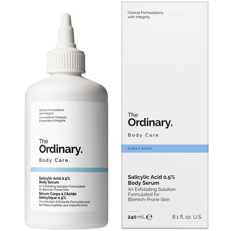 The Ordinary Salicylic Acid 0.5% Body Serum 240ml | Cult Beauty