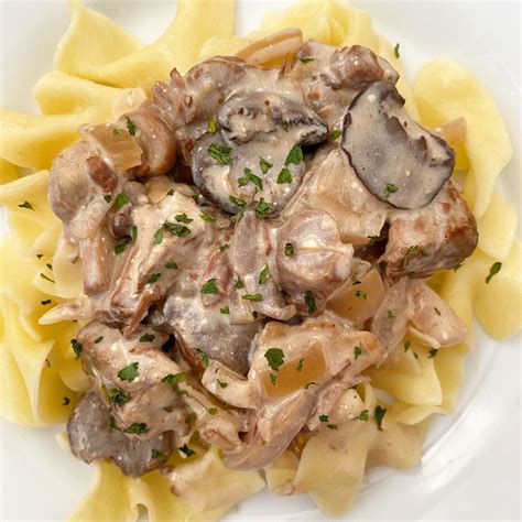 Crock Pot Beef Stroganoff - Katie Drane