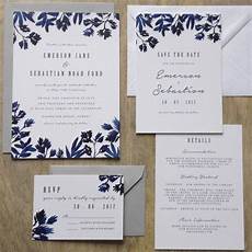 Wedding Invitations What To Include by Indigo Watercolour Wedding Invitation Suite Wedding Wedding Invitations What To Include