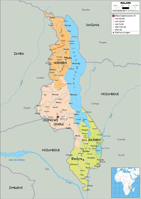 Malawi World Map