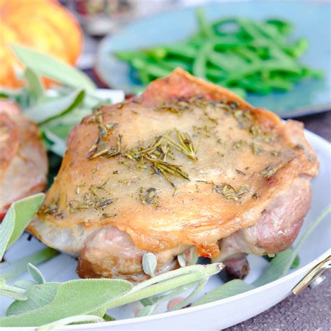 Easy Herb Roasted Turkey Thighs Recipe - The Foodie Affair
