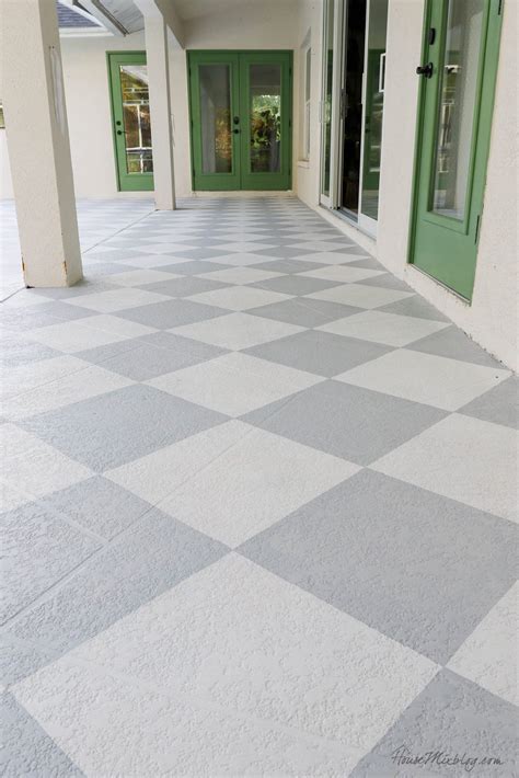 My hand painted checkered floors – Artofit