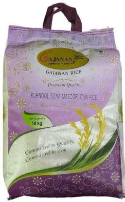 Shree Gajanan Industries Kurnool Sona Masoori Raw Rice Price in India ...