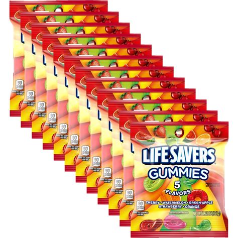 Amazon.com: LIFE SAVERS 5 Flavors Gummy Candy, 3.22 oz Bag (Pack of 12)