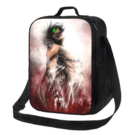 Anime Attack On Titan Lunch Box Reusable Lunch Bag Insulated Portable ...