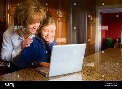 Daughter Using Computer 的图像结果