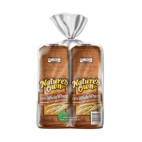 Natures Own 100 Percent Whole Wheat Bread 2 Pack | BJ's Wholesale Club