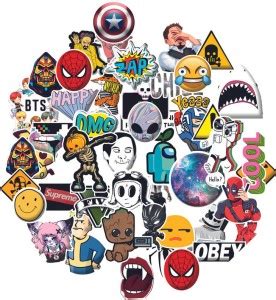 Yuckquee Laptop Stickers for Laptops, Car, Motorcycle, Bicycle, Luggage ...