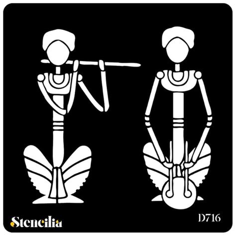 Stencilia Tribal Design Art Craft Stencil for Painting Art Big Size ...