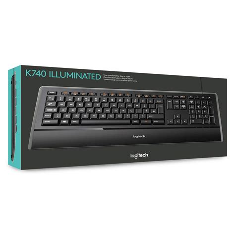 Logitech K740 Illuminated Wired Keyboard for Windows, QWERTY Pan ...