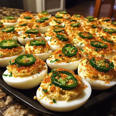 Jalapeño Popper Deviled Eggs Delight | Recipe | Delicious appetizer ...