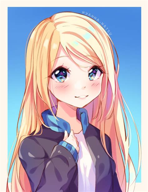 Commission - Kind Smile by Hyanna-Natsu | Blonde anime girl, Kawaii ...