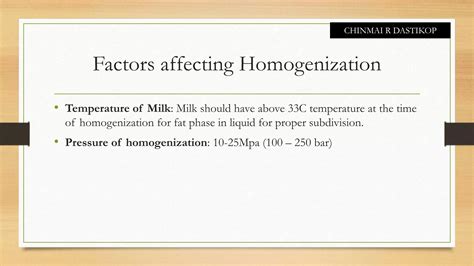 Homogenization of Milk | PPTX
