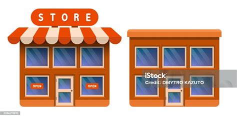 Two-Storey Shop Vector 的图像结果