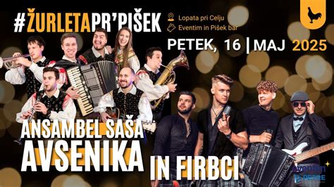 ANSAMBEL SAŠA AVSENIKA IN FIRBCI - ŽUR LETA PR PIŠEK, Lopata 17, 3000 ...