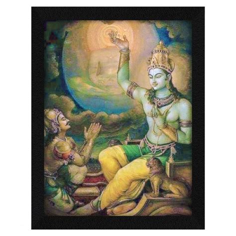 PUJA Jitesh Art Lord Krishna Arjun Rath Uvaach Chariot Geeta Updesham ...