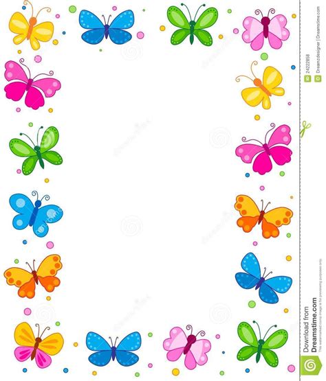 Boarder Designs, Page Borders Design, Frame Border Design, Butterfly ...