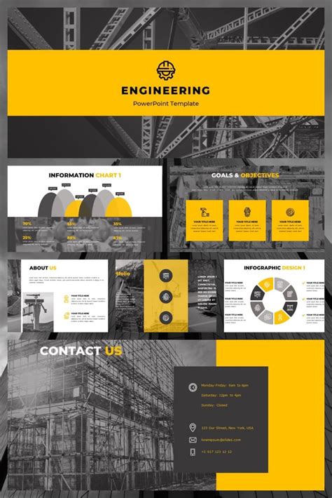 Engineering PowerPoint Template 的图像结果