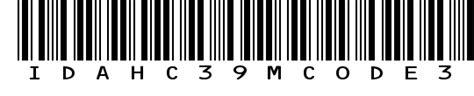 Image result for Code 39 Barcode Format