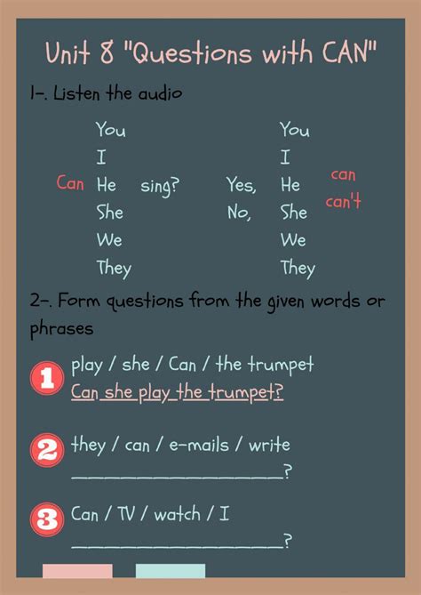Can Question Form Worksheet 的图像结果