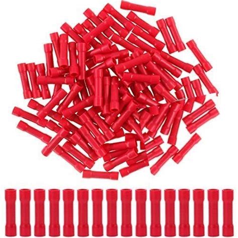 eHUB Fully Insulated Straight Butt Connector Electrical Wire Crimp ...
