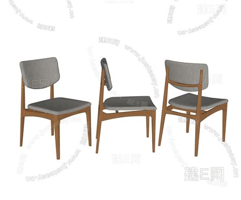 北欧休闲椅模型SU模型下载[ID:106578735]_建E室内设计网