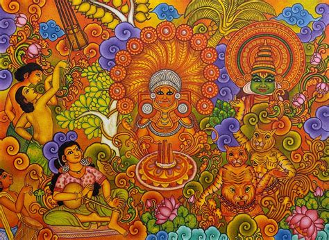 The Spirit of Kerala in Kerala Mural – Traditional Hand Painted Art