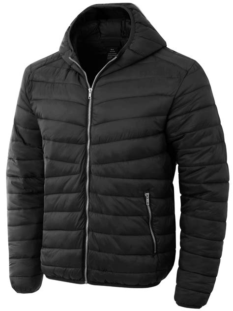 Ma Croix Mens Lightweight Puffer Jacket Alternative Down Quilted Hiking ...