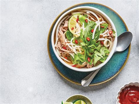 Asian Beef and Rice Noodle Soup Recipe | FishAndMeat