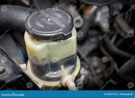Power steering fluid stock photo. Image of steering, used - 58651270