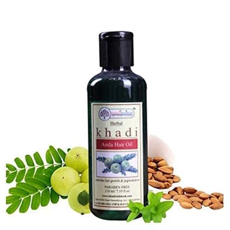 Buy Khadi Rishikesh Herbal Amla Herbal Hair Oil For Hair Growth-Daily ...