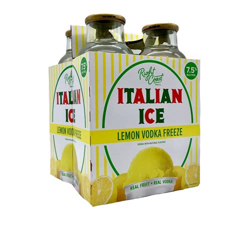 BUY RIGHT COAST ITALIAN ICE LEMON VODKA FREEZE EACH | Fridley Liquor