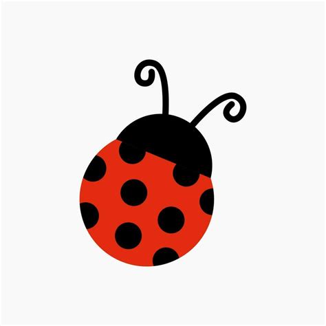 lady bug clip art vector illustration for design decorations. animal ...