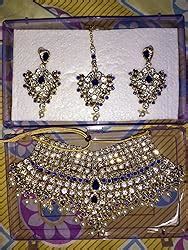 Buy Lucky Jewellery Blue Semi Bridal Dulhan Dulhan Wedding & Engagement ...