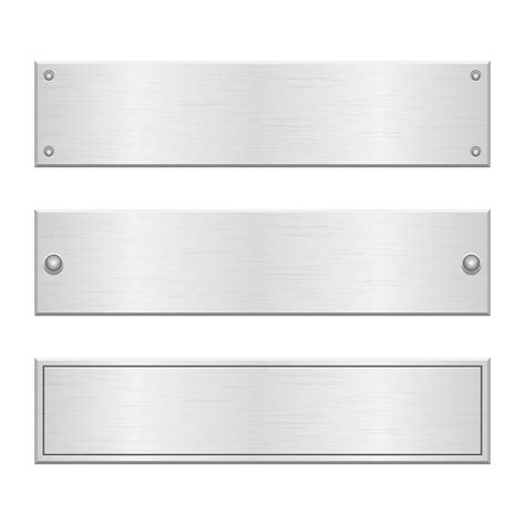 Silver Name Plate Vector Art, Icons, and Graphics for Free Download