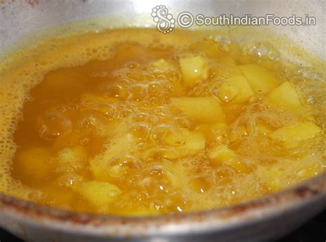 Potato masala poriyal-How to make-Step by step photos