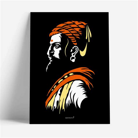 VIRANJALI, Shivaji Maharaj, Medieval Warrior Wall Art, Gift for Patrio ...