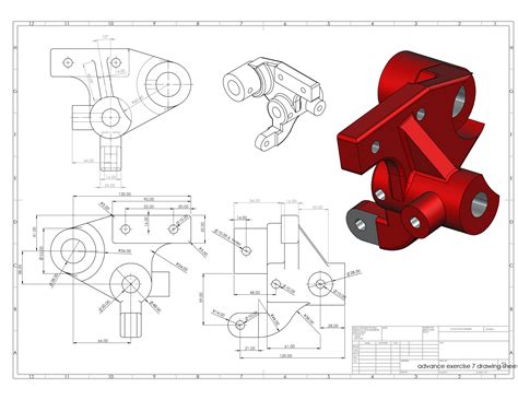 Image result for SolidWorks Engineering Drawing