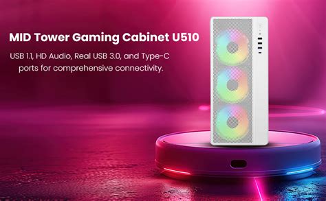 Amazon.in: Buy POWER X MID Tower Gaming Cabinet U510 | Support ATX, M ...