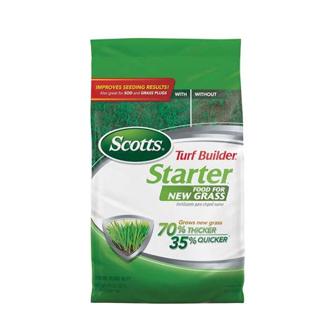 Scotts Turf Builder Starter Fertilizer for New Grass Seed, Lawn Soil ...