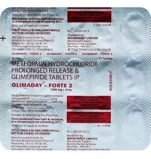 Glimaday Forte 2mg - 15 Tablets : Amazon.in: Health & Personal Care