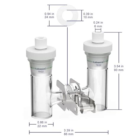Buy Labasics H-Type Electrolytic Cells, Replaceable Borosilicate Glass ...