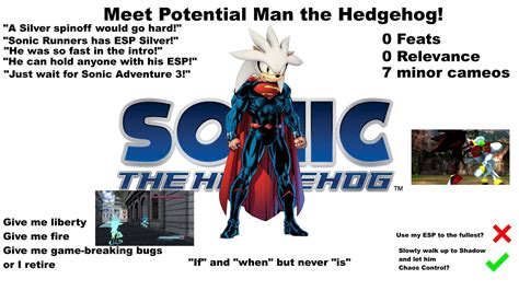 Potential man the hedgehog : r/SonicTheHedgehog