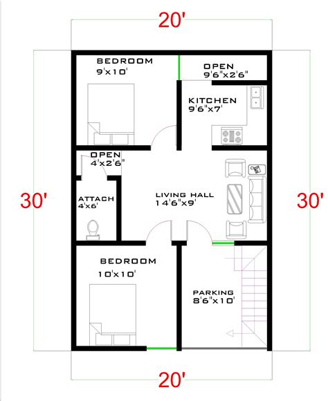 20x30 house plan 3bhk|20x30 house plan 2bhk|20x30 house plan with car ...