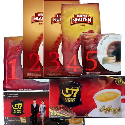 Sorten Kaffee von Trung Nguyen Vietnam in einem Paket in Hamburg ...