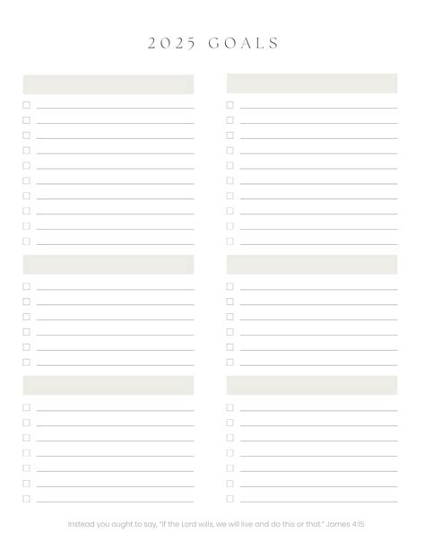 More Like Home: 2025 Goals Worksheet (free printable!)