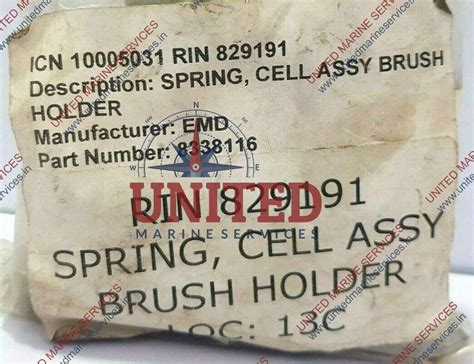 EMD SPRING CELL ASSY BRUSH HOLDER 8338113 / LOT OF 3 | United Marine ...