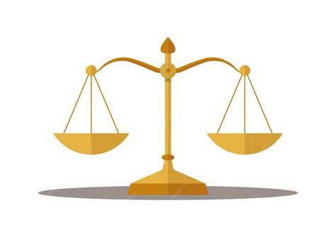 Premium Vector | Balance scale clipart vector illustration isolated on white background