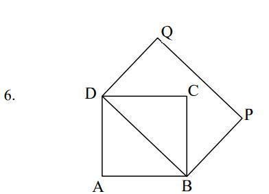 In the figure, ABCD and BPQD are squares. AB I metre(a) What is the ...